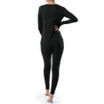 thumbnail image 3 of Fruit of the Loom Women's and Women's Plus Thermal Henley Top & Bottom Set, 3 of 15