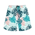 thumbnail image 3 of Binienty Men's Board Shorts Swim Trunks With Tropical Leaf Print - Quick Dry for Beach Swimming and Summer Vacation, 3 of 5