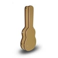 thumbnail image 4 of Crossrock Hard-Shell Wooden Case-Fits 4/4 Classical Nylon String Acoustic Guitars-Stainless Steel Latches, Sponge Lining, Metal Feet, Storage Space-Vinyl Tweed, 4 of 7