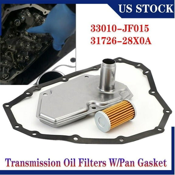 3PCS Transmission Oil Filters & Pan Gasket set Fits Nissan Altima Maxima Sentra