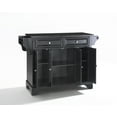 thumbnail image 2 of LAFAYETTE SOLID BLACK GRANITE TOP KITCHEN ISLAND IN BLACK FINISH, 2 of 6