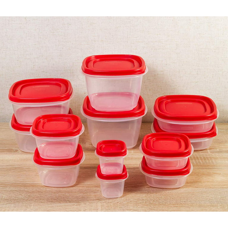 Rubbermaid® Easy Find Lids with Vents Containers and Lids Set - Racer  Red/Clear, 18 pc - Gerbes Super Markets
