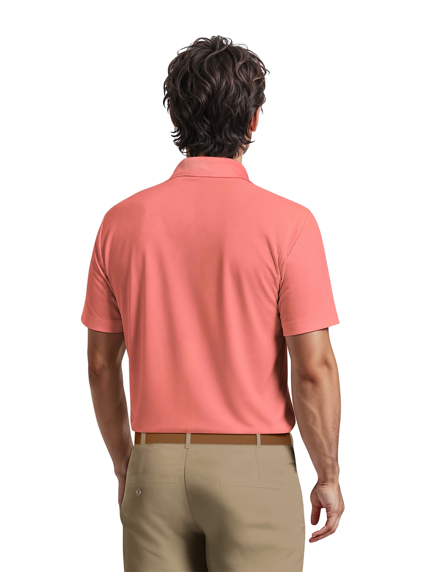 Ben Hogan Men's & Big Men's Performance Solid Polo Shirt with Short Sleeves, Sizes S-5XL
