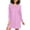 N7, variant on joogoo Light Pink Background Women's Long Sleeve Nightgown Sleepwear L