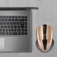 thumbnail image 2 of 2.4Ghz Wireless Mouse 1200DPI Adjustable Mice Home Office Mouse Home Office Computer Game Optical Gaming Cordless Mice,Gold, 2 of 9