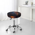thumbnail image 6 of KLL Forest Cool Lion Round Bar Chair Cushion Cover 13 inch ,Bar Stool Protector with Elastic, Soft Washable, 6 of 6