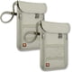 thumbnail image 4 of Almacenamiento de cuello XianweiShao Cartera de cuello con bloqueo bolsa de viaje soporte para pasaporte Verde Oliva Una talla, 4 of 4