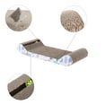 thumbnail image 5 of THE LICKER STORE Rini 23.75" Modern Cardboard Lounge Bed Cat Scratcher with Built-In Bell Toys and Catnip, White/Multi, CSR1003A, 5 of 9