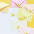 thumbnail image 5 of 500 Pieces Golden Star Smile Face Stickers, Star Stickers for Reward Chart Reward Star Stickers for Children Gold Star Smile Stickers (1roll/2.5cm), 5 of 5