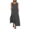 thumbnail image 2 of Liquidation d'Été 2025! Robe Grande Taille pour Femmes, Liquidation d'Été pour Femmes, Robe d'Été Aguichant Mode Imprimée Sans Manches Col Rond pour Femmes, 2 of 5