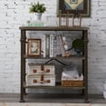thumbnail image 1 of SESSLIFE 3-Tier Bookshelf, Rustic Industrial Style Bookcase Furniture, Free Standing Storage Shelves for Living Room Bedroom and Kitchen, Grey Oak, Industrial Bookshelf for Small Space, 1 of 10