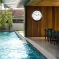 thumbnail image 2 of Vigorwise 12 inch Outdoor Wall Clock, Plastic Waterproof Wall Clock with Temperature & Humidity, Water Resistant Wall Clock, Silen, 2 of 6