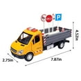 thumbnail image 3 of FEOLGEHLY Construction Cement Mixer Toy Truck for Boys, Heavy Duty Cement Mixer Truck for Pretend Play, Alloy Realistic Pull Back Truck with Lights and Sound, Perfect Birthday for Toddlers Ages 3-8, 3 of 8