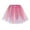 Pink, variant on Women's Candy Color Multicolor Tutu Skirt – Layered Tulle Puff Petticoat, Half-Body Short Skirt for Ballet, Dance & Party