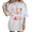White, variant on Be Kind Smiley Stars Print Tshirt Black S-5XL Kind Graphic Tees Shirts Tops
