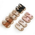 thumbnail image 2 of PEACNNG Prewalker 2022 New Summer Baby Cross Hollow Soft Soled Sandal 0-18 Month Toddler Flat Booker, 2 of 5