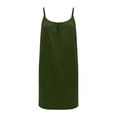 thumbnail image 6 of aohooy Backless Cami Dress for Women Open Back House Lounge Loose Short Dresses Spaghetti Strap Summer Beach Flowy Sundress 2026 Army Green,XXXL, 6 of 8