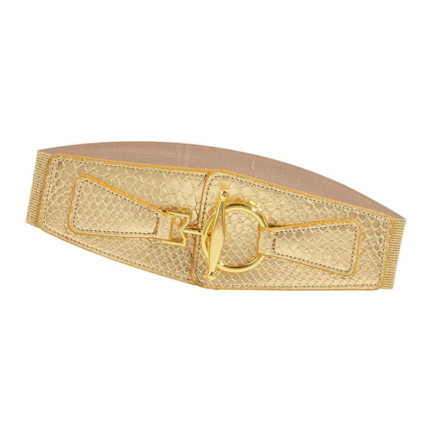 Cinturones de cintura ancha para mujer, corsé elástico de cuero PU, cinturón de , cinturones gruesos para suéteres, accesorios de disfraces