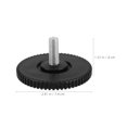 thumbnail image 2 of Minkissy 2Pcs Exercise Equipment Mat Black Plastic Round Anti Vibration Stability Pads For Home Gym, 2 of 7