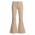 thumbnail image 2 of Angala Big Girls School Uniform Pants Flared Leg With High Waisted Fall Casual Girls Baggy Trousers, 2 of 6