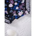 thumbnail image 6 of iEFiEL Infant Baby Girls One-piece Swimsuit Long Sleeves Floral Printed Ruffled Bathing Suit Rash Guard, 6 of 6