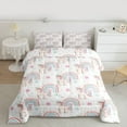 thumbnail image 2 of Homewish Cartoon Unicorn Bedding Comforter Set 2pcs for Preppy Child,Kawaii Rainbow Twin Comforter Sets Microfiber,Chic Floral Flowers Breathable Bedding Set,Breathable Home Decor,Reversible, 2 of 8