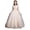 E267-Beige, variant on hengsof Girls Fashion Floral Print Solid Sleeveless Round Neck Mesh Dress Sweet Flower Girl Formal Gown for Wedding Party 5-16 Years