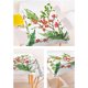thumbnail image 5 of 1 Uds mantel a prueba de aceite cubierta de estilo pastoral para banquete de boda Rectángulo-9 Sunnimix mantel verde, 5 of 8