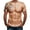 C-Khaki, variant on Men's Fitness T Shirts Casual Solid Color Muscle Workout Short Sleeve Basic Round Neck Stretchy Tee Shirt Top Gift for Boyfriend