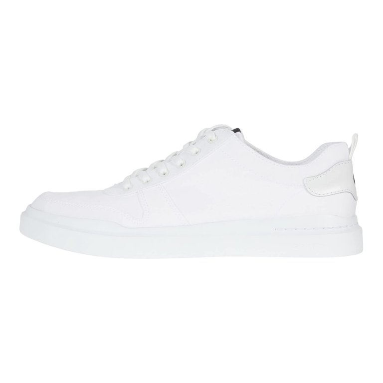 Cole Haan Grandpro Rally Canvas Court Sneaker Lace Up OPTIC WHITE