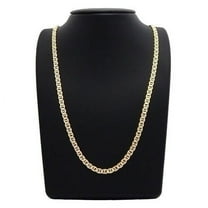 Unisex 14k Gold Filled Mat Finish Mariner Chain 20"