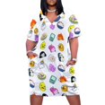 thumbnail image 2 of Adventure Time Cute Faces Loose Pocket Dress Women's clothing festival outfit women, 2 of 7