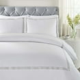 thumbnail image 5 of Superior Brandon Embroidered Cotton Duvet Cover Set, Full/Queen, White/Silver, 5 of 11
