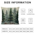 thumbnail image 5 of PHYHOO  Christmas Pillow Covers  Christmas Decorations Watercolor Blue Green Christmas Tree Rustic Style Nature Forest Print Decorative Throw Pillows Winter Christmas Decor White, 5 of 5