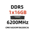 thumbnail image 1 of RAM VENGEANCE DDR5 6200 MHz 16 GB pour Ordinateurs de Bureau, 1 of 4