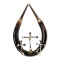 thumbnail image 1 of Popular!Decoración De Pared Con Cruz De Clavo De Herradura, Escultura De Arte De Signo De Cruz Para Colgar En La Pared De Metal Vintage Rústico, Accesorios Para Caballos Colgantes De Árbol De Cruz, 1 of 7