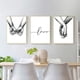 thumbnail image 2 of Love and Hand in Hand Wall Art Canvas Print Poster, Simple Fashion Black and White Sketch Line Art Decoración para el hogar, sala de estar, dormitorio, oficina (juego de 3 sin marco, 16 x 20 pulgadas) Zhivalor WMPH-1253, 2 of 4