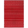 thumbnail image 3 of Unique Loom Tribal Trellis Collection Area Rug - Alaoui (10' x 13' Rectangle Burgundy Red/Ivory), 3 of 11