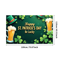 thumbnail image 3 of St Patricks Day Lucky Shamrock Clover Decoration Backdrop Display Banner for Irish Festival Party Supplies Photography Props Decor, 3 of 8