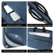 thumbnail image 3 of Impermeable Bolsa Maletín Bloosom  Para Portátil De 15.6'' Pulgadas Azul Grisaceo, 3 of 4