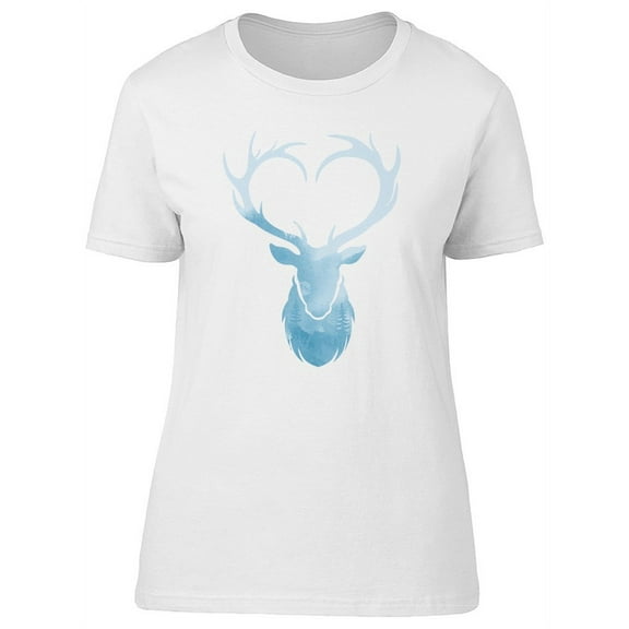 Beautiful Deer & Forest T-Shirt Women -Image by Shutterstock, Female Small