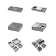 thumbnail image 5 of Better Homes & Gardens Gray 4-Piece Hard-Sided Drawer Organizer Set, 5 of 11
