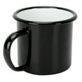 thumbnail image 5 of Taza de esmalte de 8 cm y 350 ml Taza de agua espesada respetuosa con el medio ambiente para suministros de agua de vino y café Negro, 5 of 5