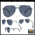 thumbnail image 3 of Mens Classic Luxury Mogul Tear Drop Shape Offcer Metal Rim Racer Sunglasses Silver - Black, 3 of 8