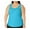 002_Sky Blue, variant on KALE Plain Tank Tops for Women Plus Size Shirttail Solid Sleeveless Top Summer Wear Boat Neck Tops White