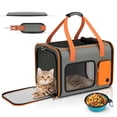 thumbnail image 2 of BEBANG Cat Carrier Soft Sided, Pet Travel Dog Carrier for Small Dogs Cats up to 20LBs, Cat Dog Bag Airline Approved, 2 of 7