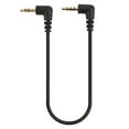 thumbnail image 2 of 3.5mm Audio Cable, 30cm Wire Length Audio Connection Cable Faster Transmission Speed Plastic+Alloy Black Lightweight  For Microphone To Mobile Phone Wire, 2 of 8