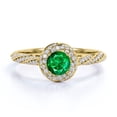 thumbnail image 1 of JeenMata Anillo de Compromiso de 1,75 Uds con Moissanita de Corte Cuadrado, Engaste Pavé, Banda Dividida, Doble Halo, Engaste Nupcial, Oro Blanco de 18 K sobre Plata, 1 of 6