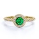 thumbnail image 1 of JeenMata Anillo de Compromiso de 1,75 Uds con Moissanita de Corte Cuadrado, Engaste Pavé, Banda Dividida, Doble Halo, Engaste Nupcial, Oro Blanco de 18 K sobre Plata, 1 of 6