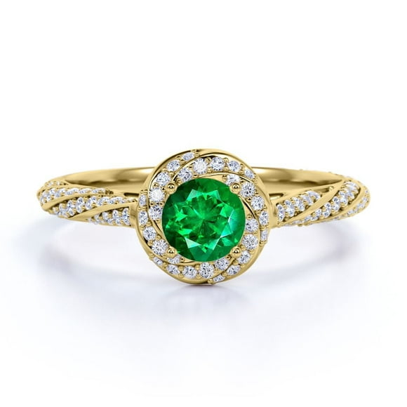 JeenMata Anillo de Compromiso de 1,75 Uds con Moissanita de Corte Cuadrado, Engaste Pavé, Banda Dividida, Doble Halo, Engaste Nupcial, Oro Blanco de 18 K sobre Plata